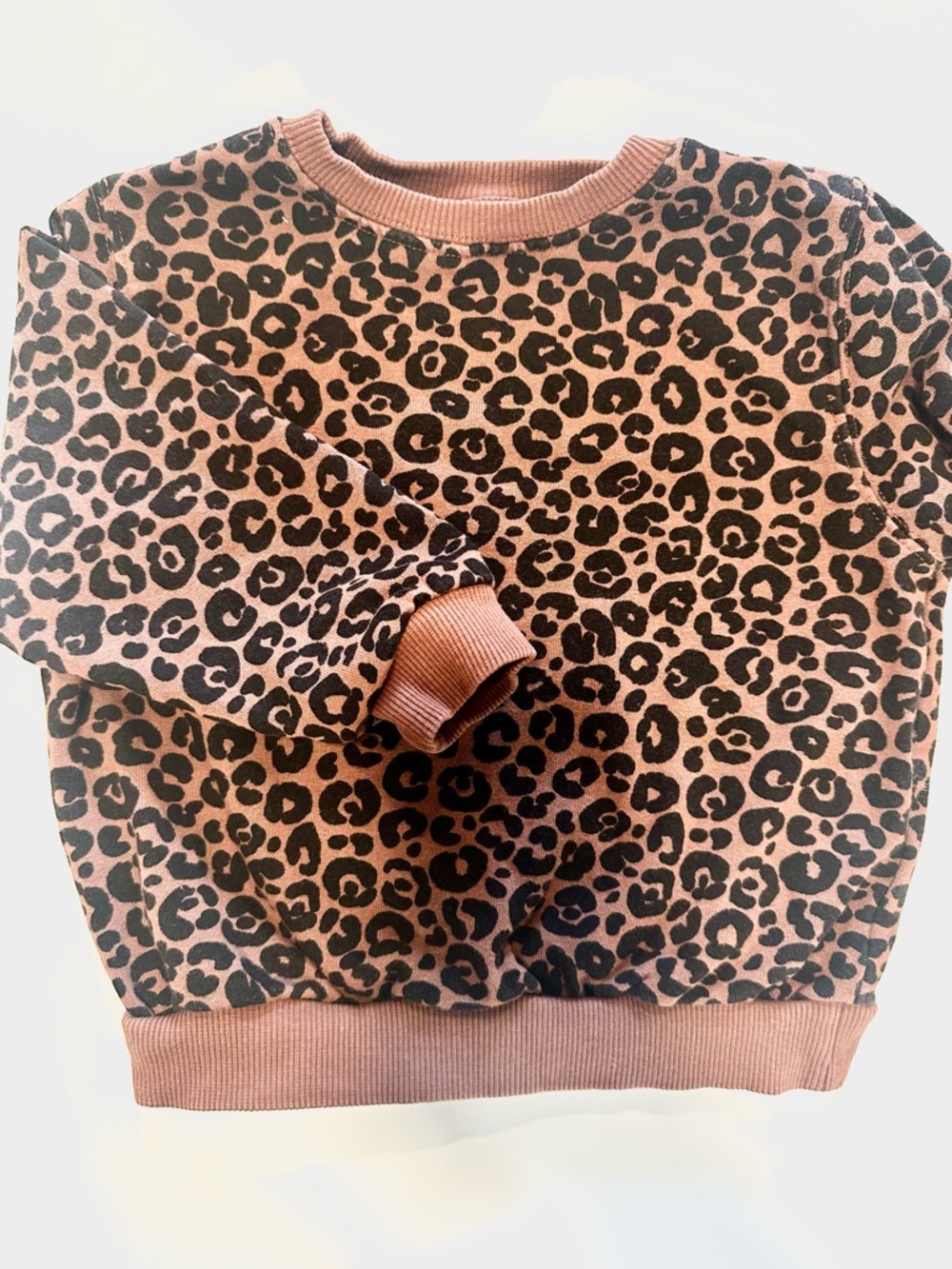 H&M Kids Leopard Print Sweatshirt - Pink Brown